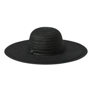 Elegant Black Wide-Brimmed Hat